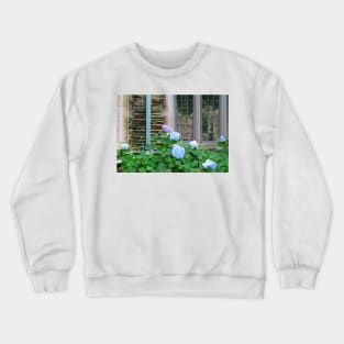 Snowball Flowers Outside The Window Crewneck Sweatshirt